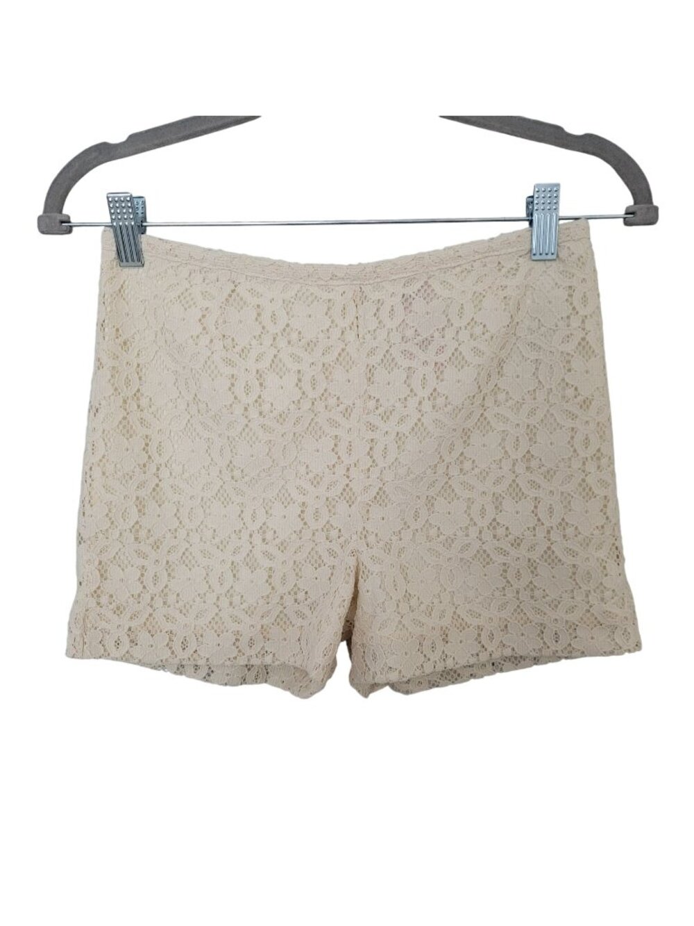 Sam & George Floral Lace Shorts Girls Size 12 Ivory NWT